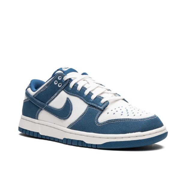 NIKE DUNK LOW "Shashiko - Industrial Blue" - Image 2