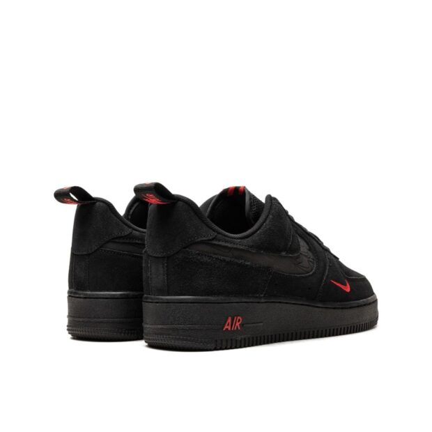 NIKE AIR FORCE 1 '07 LV8 BLACK / BLACK - LIGHT CRIMSON - Image 3