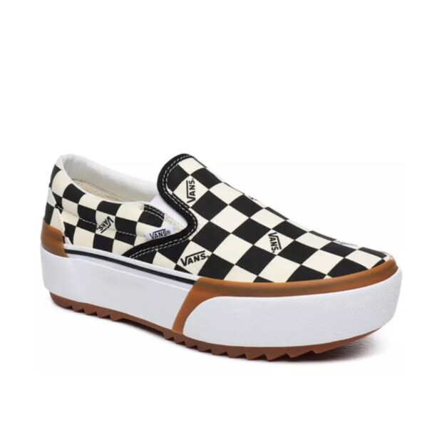 Vans Checkerboard Slip-On Stacked (Multi/True White) - Image 2