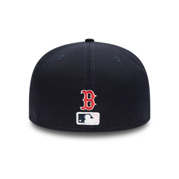 Boston Red Sox MLB Side Patch Bloom Navy 59FIFTY Fitted Cap - Image 3