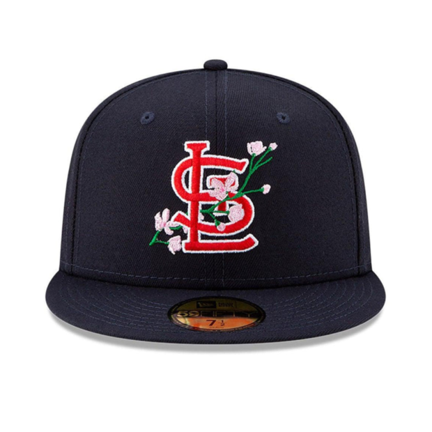 Boston Red Sox MLB Side Patch Bloom Navy 59FIFTY Fitted Cap