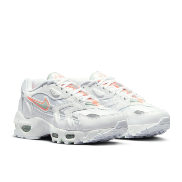 NIKE AIR MAX 96 2 WHITE BRIGHT MANGO WOMENS - Image 3