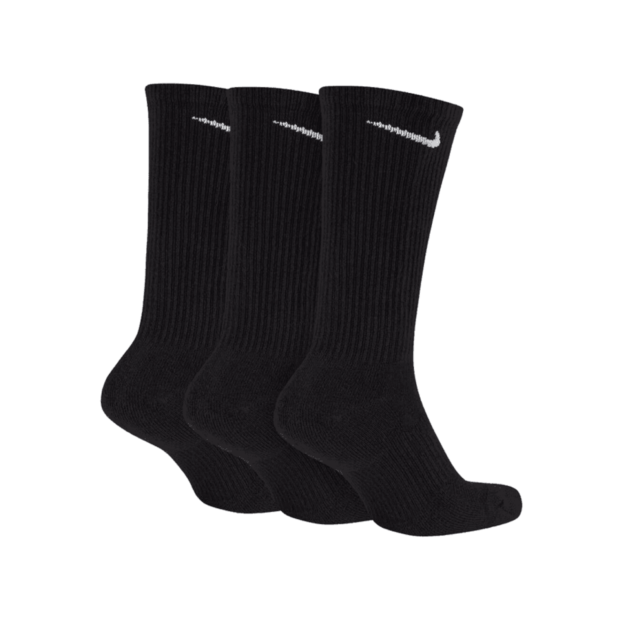 NIKE CUSHIONED CREW SOCKS X3 BLACK - Image 3