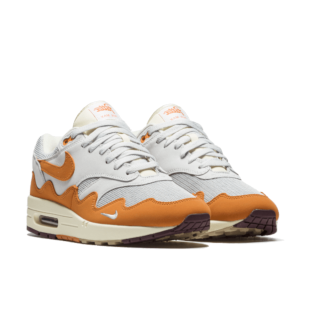 Nike Air Max 1 Neutral Grey / Safety Orange / White / Black - Image 3