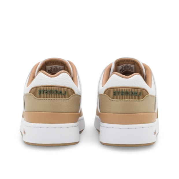 Lacoste Court Cage Athletic Shoe - Tan / White - Image 3