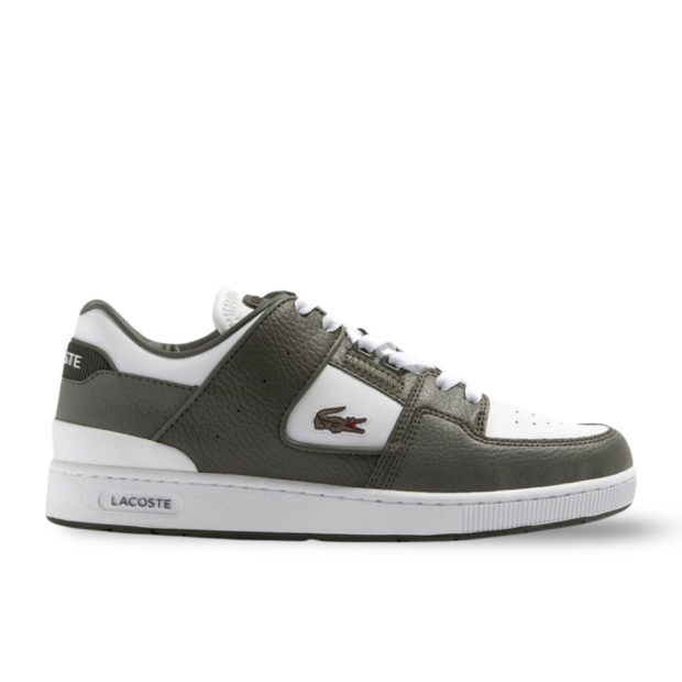 Lacoste Court Cage Trainers – White/Khaki